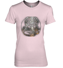 Load image into Gallery viewer, Cobra Kai Rusted Steel Snake Logo Women&#39;s Premium T-Shirt
