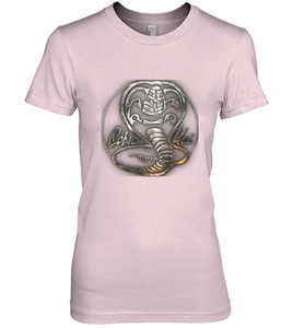 Cobra Kai Rusted Steel Snake Logo Women's Premium T-Shirt