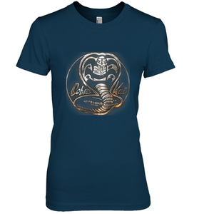 Cobra Kai Rusted Steel Snake Logo Women's Premium T-Shirt