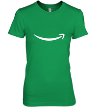 Load image into Gallery viewer, Smile Shirt  White Logo Women's Premium T-Shirt
