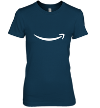 Load image into Gallery viewer, Smile Shirt  White Logo Women's Premium T-Shirt
