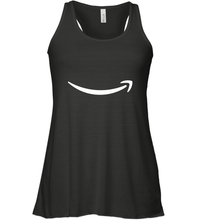 Load image into Gallery viewer, Smile Shirt  White Logo Women's Racerback Tank
