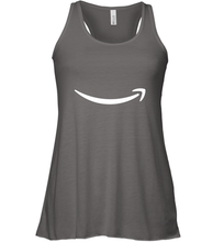 Load image into Gallery viewer, Smile Shirt  White Logo Women's Racerback Tank
