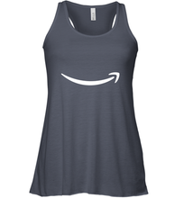 Load image into Gallery viewer, Smile Shirt  White Logo Women's Racerback Tank
