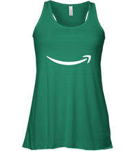 Load image into Gallery viewer, Smile Shirt  White Logo Women's Racerback Tank
