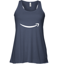 Load image into Gallery viewer, Smile Shirt  White Logo Women's Racerback Tank
