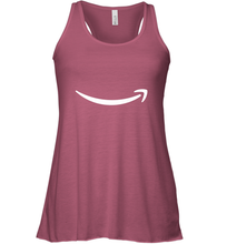 Load image into Gallery viewer, Smile Shirt  White Logo Women's Racerback Tank
