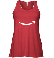 Load image into Gallery viewer, Smile Shirt  White Logo Women's Racerback Tank

