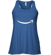 Load image into Gallery viewer, Smile Shirt  White Logo Women's Racerback Tank
