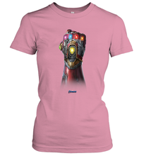 Load image into Gallery viewer, Marvel Avengers Endgame Infinity Stone Gauntlet Color Logo Women's T-Shirt
