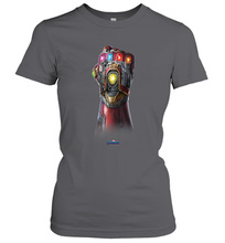 Load image into Gallery viewer, Marvel Avengers Endgame Infinity Stone Gauntlet Color Logo Women's T-Shirt
