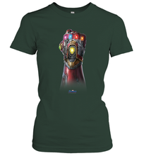 Load image into Gallery viewer, Marvel Avengers Endgame Infinity Stone Gauntlet Color Logo Women's T-Shirt
