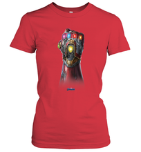 Load image into Gallery viewer, Marvel Avengers Endgame Infinity Stone Gauntlet Color Logo Women's T-Shirt
