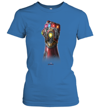 Load image into Gallery viewer, Marvel Avengers Endgame Infinity Stone Gauntlet Color Logo Women's T-Shirt
