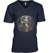 Load image into Gallery viewer, Cobra Kai Rusted Steel Snake Logo Men&#39;s V-Neck
