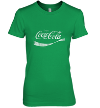 Load image into Gallery viewer, Coca Cola Vintage White Enjoy Logo Women's Premium T-Shirt
