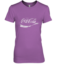 Load image into Gallery viewer, Coca Cola Vintage White Enjoy Logo Women's Premium T-Shirt
