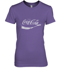 Load image into Gallery viewer, Coca Cola Vintage White Enjoy Logo Women's Premium T-Shirt
