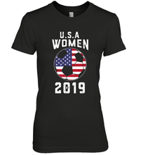 Load image into Gallery viewer, USA United States Women 2019 Soccer US Futbol Women's Premium T-Shirt
