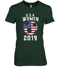 Load image into Gallery viewer, USA United States Women 2019 Soccer US Futbol Women's Premium T-Shirt

