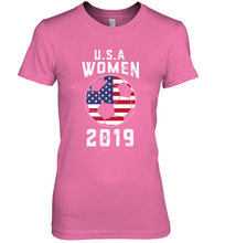 Load image into Gallery viewer, USA United States Women 2019 Soccer US Futbol Women's Premium T-Shirt
