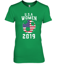 Load image into Gallery viewer, USA United States Women 2019 Soccer US Futbol Women's Premium T-Shirt
