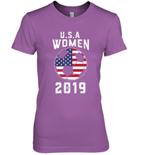 Load image into Gallery viewer, USA United States Women 2019 Soccer US Futbol Women's Premium T-Shirt
