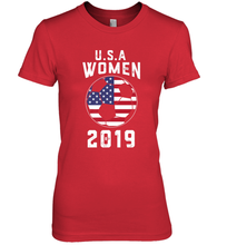 Load image into Gallery viewer, USA United States Women 2019 Soccer US Futbol Women's Premium T-Shirt

