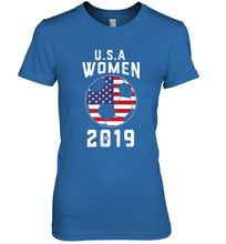 Load image into Gallery viewer, USA United States Women 2019 Soccer US Futbol Women's Premium T-Shirt
