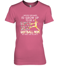 Load image into Gallery viewer, A Super Sexy Softball Mom Women&#39;s Premium T-Shirt
