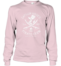 Load image into Gallery viewer, Disney Villains Captain Hook Pirate Crew Est 1953 Logo Long Sleeve T-Shirt
