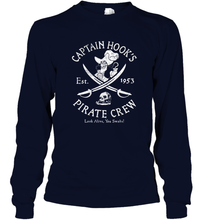 Load image into Gallery viewer, Disney Villains Captain Hook Pirate Crew Est 1953 Logo Long Sleeve T-Shirt
