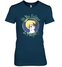 Load image into Gallery viewer, Disney Peter Pan Tinkerbell Do You Believe In Magic Women&#39;s Premium T-Shirt
