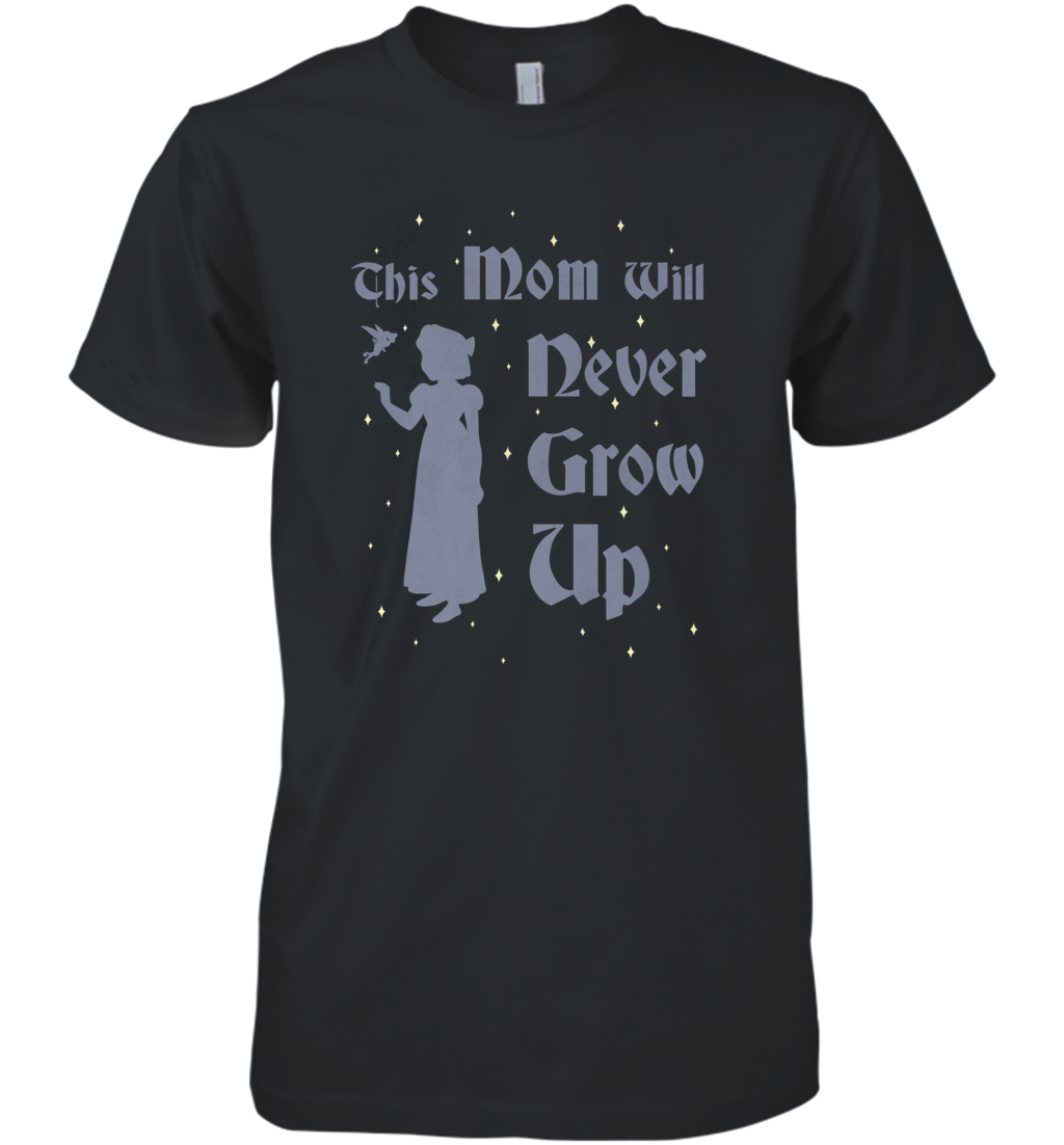 Disney Peter Pan This Mom Will Never Grow Up Men's Premium T-Shirt