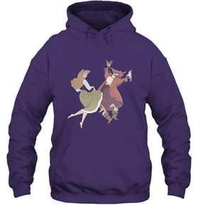 Disney Sleeping Beauty Briar Rose Dancing Hooded Sweatshirt