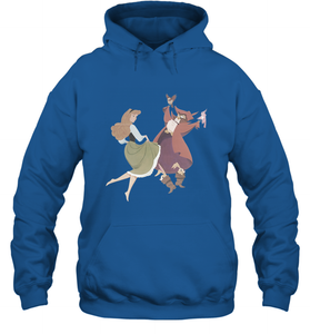 Disney Sleeping Beauty Briar Rose Dancing Hooded Sweatshirt