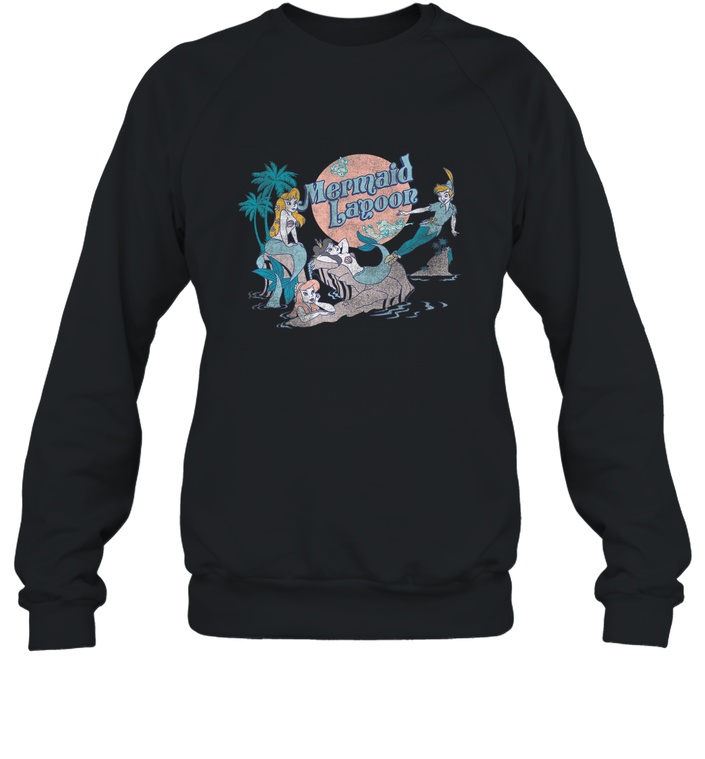 Disney Peter Pan Distressed Mermaid Lagoon Crewneck Sweatshirt