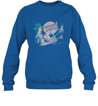 Load image into Gallery viewer, Disney Peter Pan Distressed Mermaid Lagoon Crewneck Sweatshirt
