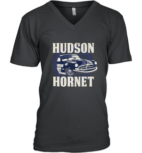 Disney Pixar Cars Hudson Hornet Badge Men's V-Neck