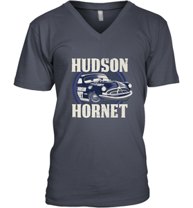 Disney Pixar Cars Hudson Hornet Badge Men's V-Neck