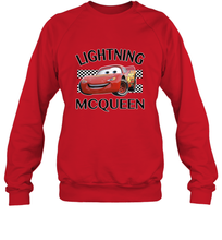 Load image into Gallery viewer, Disney Pixar Cars Lightning McQueen Finish Crewneck Sweatshirt
