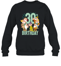 Load image into Gallery viewer, Disney Snow White Dwarfs Group Shot 30th Birthday Crewneck Sweatshirt
