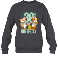 Load image into Gallery viewer, Disney Snow White Dwarfs Group Shot 30th Birthday Crewneck Sweatshirt
