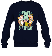 Load image into Gallery viewer, Disney Snow White Dwarfs Group Shot 30th Birthday Crewneck Sweatshirt
