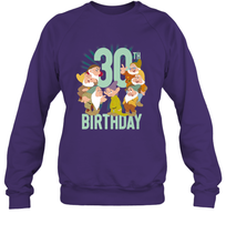 Load image into Gallery viewer, Disney Snow White Dwarfs Group Shot 30th Birthday Crewneck Sweatshirt
