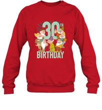 Load image into Gallery viewer, Disney Snow White Dwarfs Group Shot 30th Birthday Crewneck Sweatshirt
