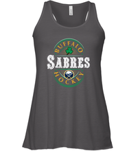 Load image into Gallery viewer, Buffalo Sabres Fanatics Branded Black St. Patrick&#39;s Day Forever Lucky 01 Women&#39;s Racerback Tank
