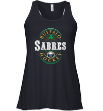 Load image into Gallery viewer, Buffalo Sabres Fanatics Branded Black St. Patrick&#39;s Day Forever Lucky 01 Women&#39;s Racerback Tank
