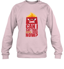 Load image into Gallery viewer, Disney Pixar Inside Out Anger Curse Quote Crewneck Sweatshirt
