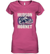 Load image into Gallery viewer, Disney Pixar Cars Hudson Hornet Badge Women&#39;s V-Neck T-Shirt
